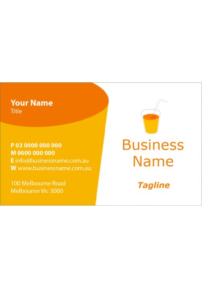 Orange Cup Business Card